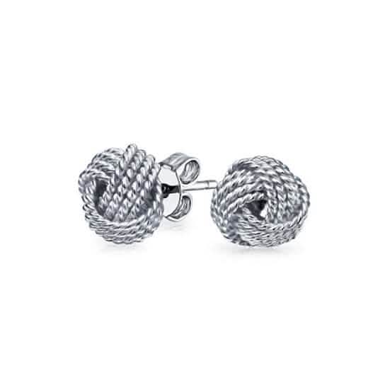 Twisted Love Knot Stud Earrings Earrings - DailySale