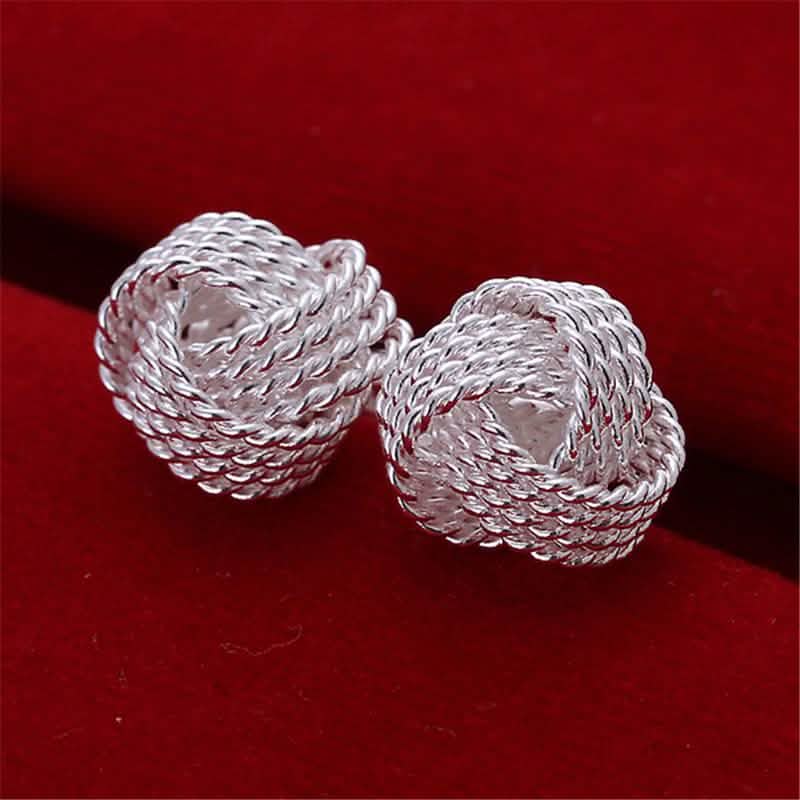 Twisted Love Knot Stud Earrings Earrings - DailySale