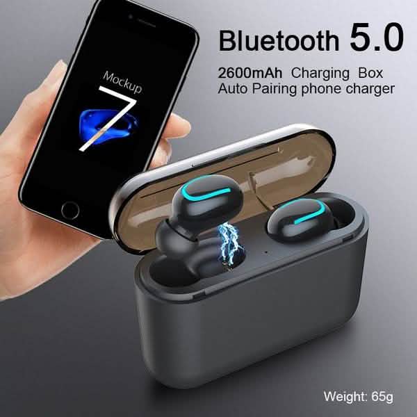 TWS Bluetooth 5.0 Sports Stereo Touch Control In-Ear Earphones with Charging Case Headphones & Audio - DailySale