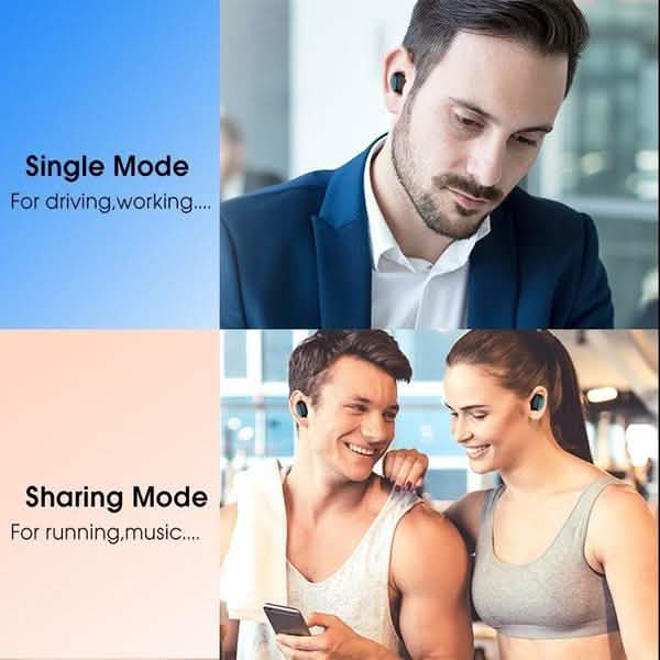 TWS Bluetooth 5.0 Sports Stereo Touch Control In-Ear Earphones with Charging Case Headphones & Audio - DailySale