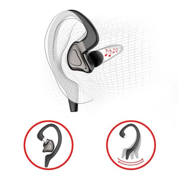 TWS Bluetooth Earphones with Microphones Sport Ear Hook LED Display Headphones & Audio - DailySale