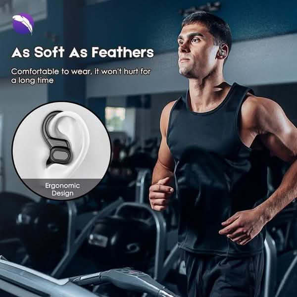 TWS Bluetooth Earphones with Microphones Sport Ear Hook LED Display Headphones & Audio - DailySale