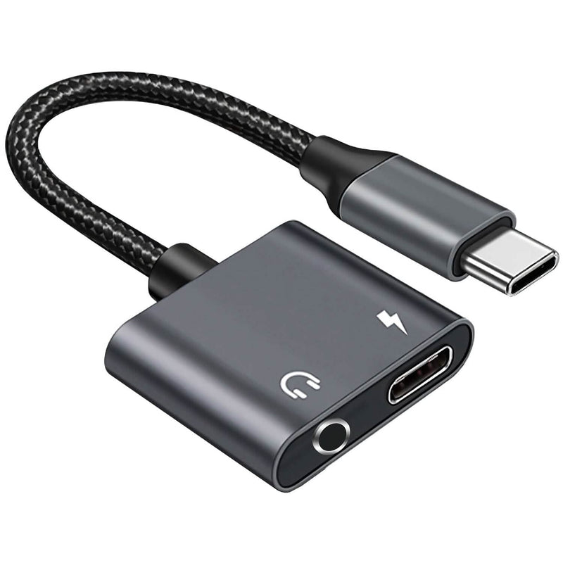 Type C to 3.5mm Headphone Charger Adapter USB C to Aux Audio Jack Mobile Accessories - DailySale