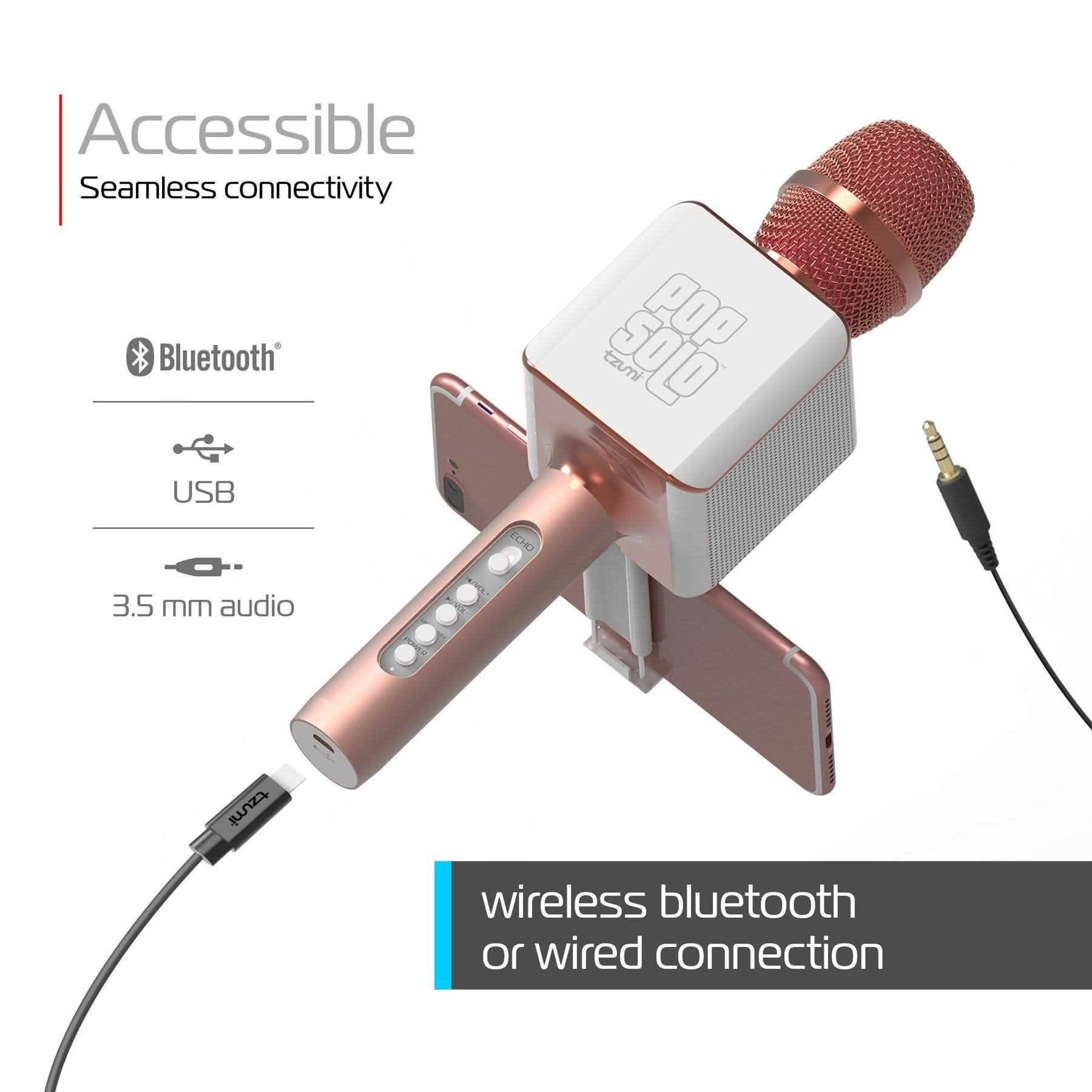 Tzumi Pop Solo Wireless Bluetooth Karaoke Microphone And Speaker Everything Else - DailySale