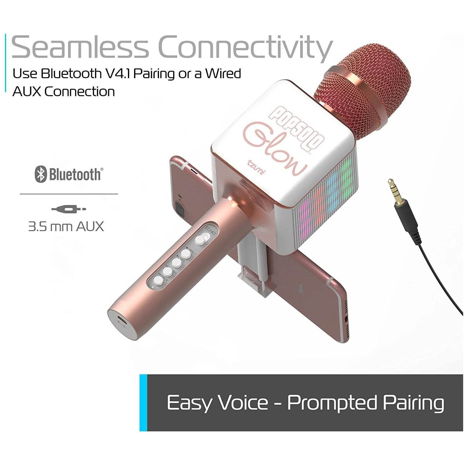 Tzumi Pop Solo Wireless Bluetooth Karaoke Microphone And Speaker Everything Else - DailySale