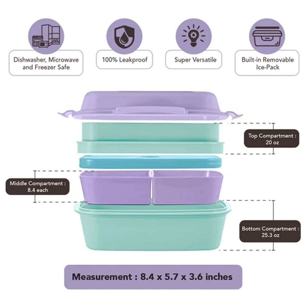 Ultimate Bento Box - Lunch Box for Kids & Adults Home Essentials - DailySale