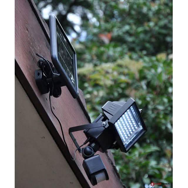 Ultra-Bright 60-LED Motion-Sensing Solar Flood Light Home Lighting - DailySale