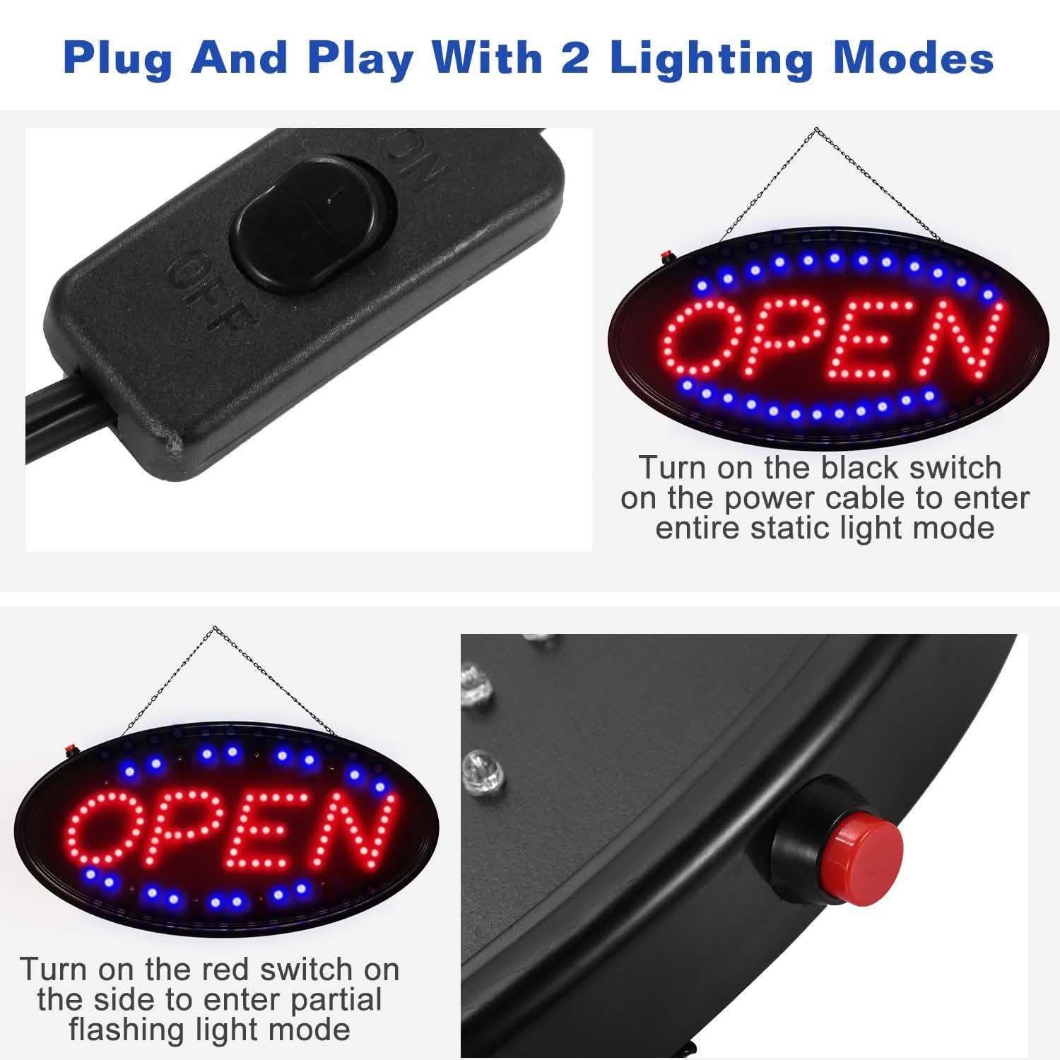 Ultra Bright LED Neon Open Sign Everything Else - DailySale