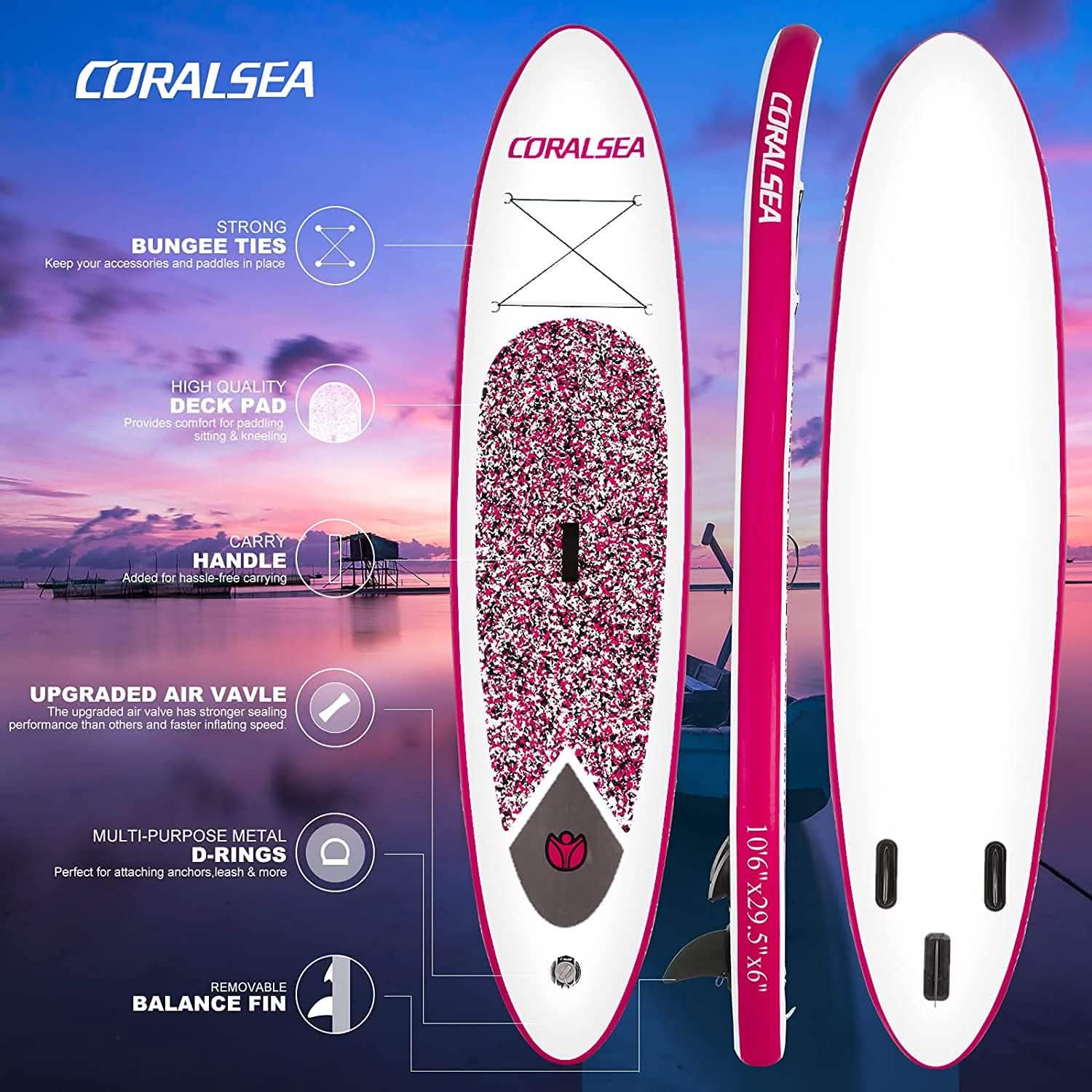 Ultra-Light Inflatable Paddle Board Sports & Outdoors - DailySale