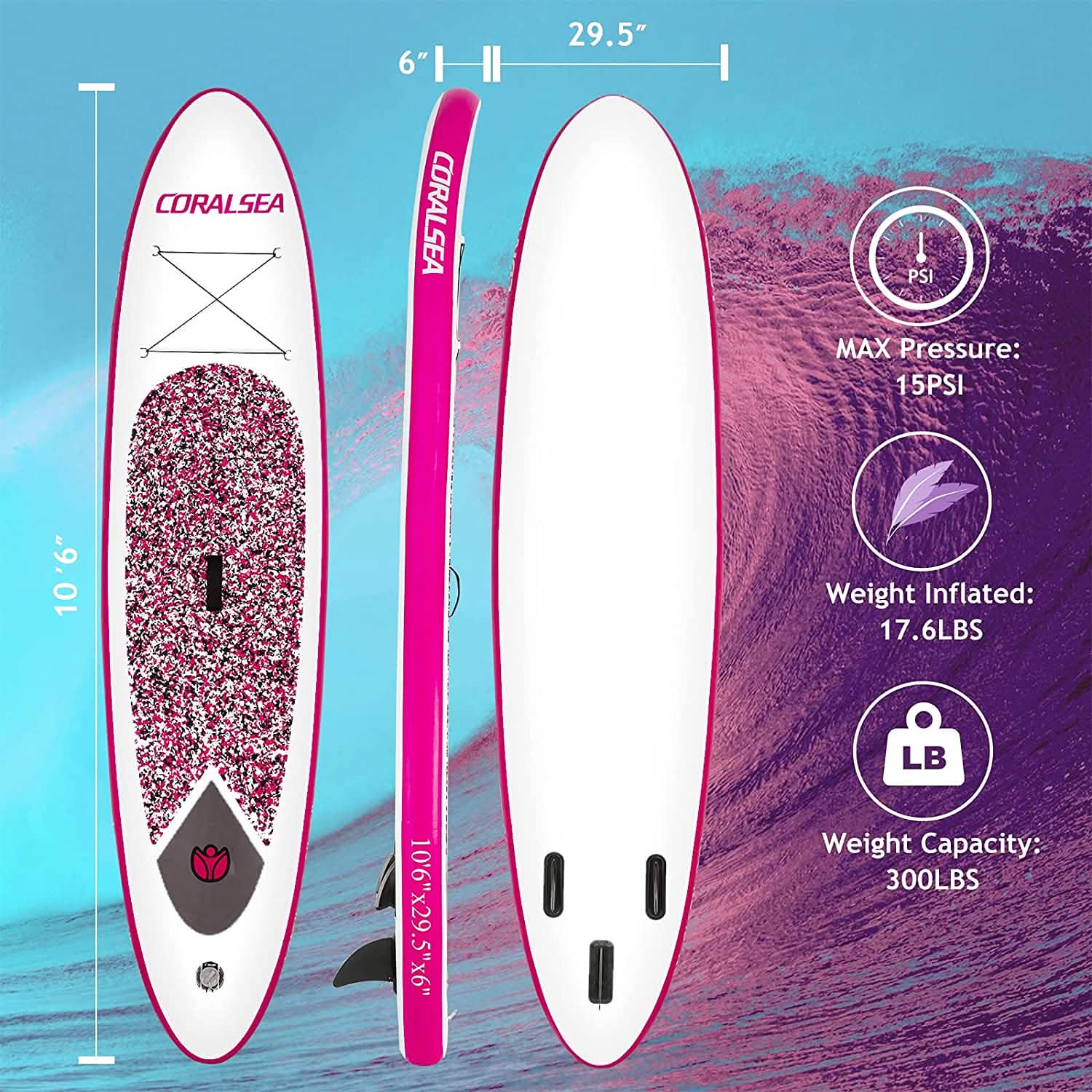 Ultra-Light Inflatable Paddle Board Sports & Outdoors - DailySale