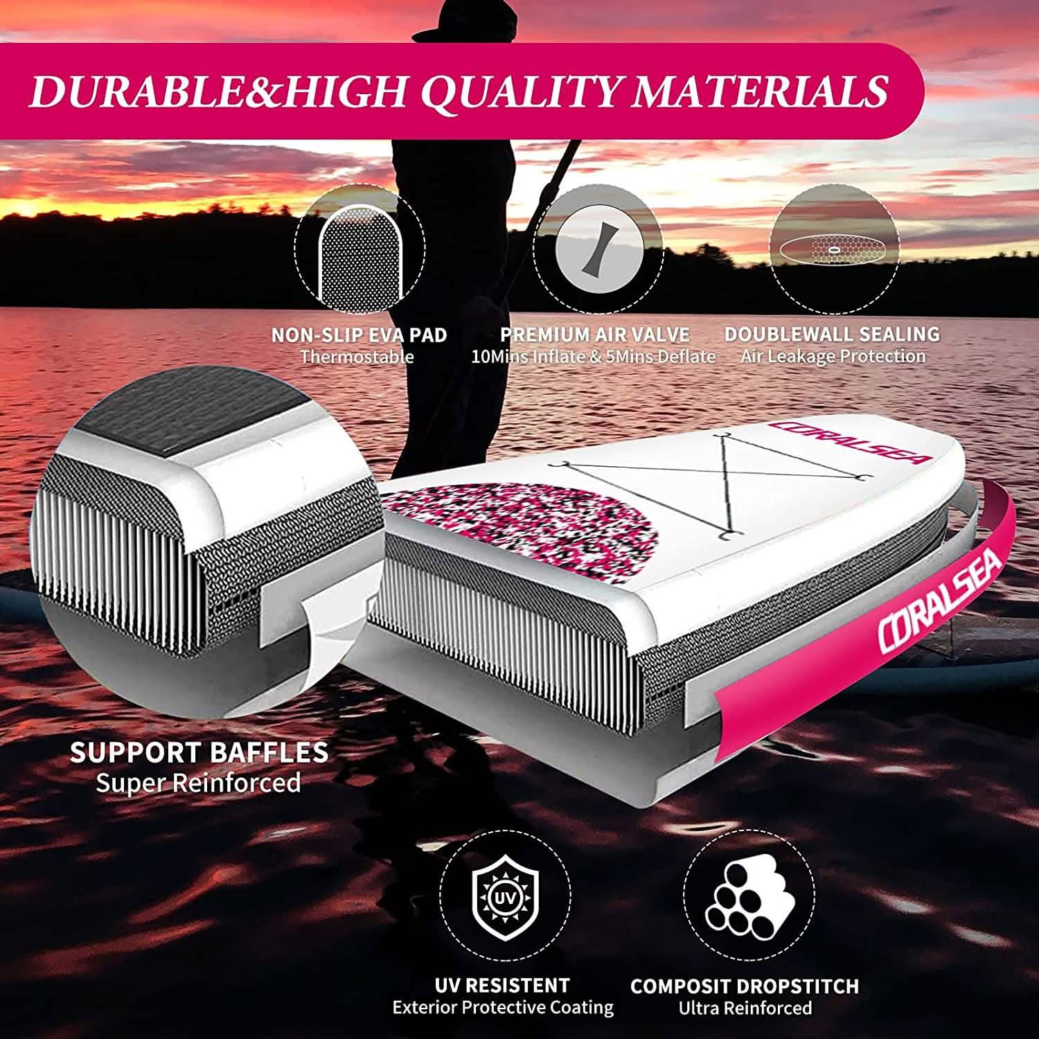 Ultra-Light Inflatable Paddle Board Sports & Outdoors - DailySale