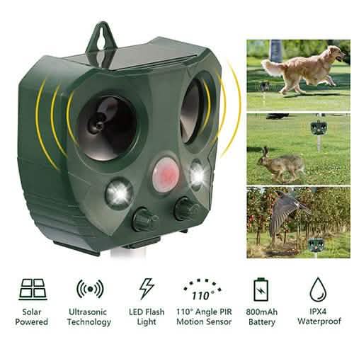 Ultrasonic Animal Repeller Solar Garden & Patio - DailySale