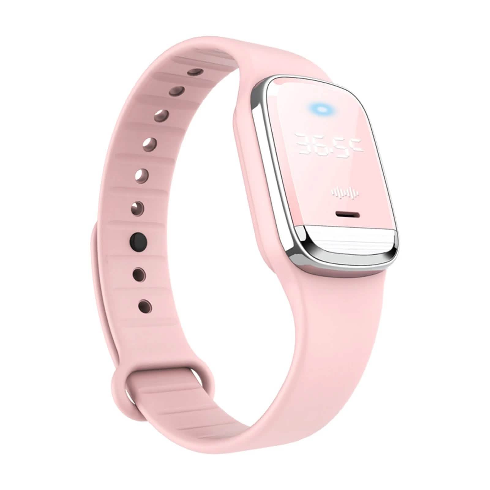 Ultrasonic Mosquito Repellent Watch Pest Control Pink - DailySale