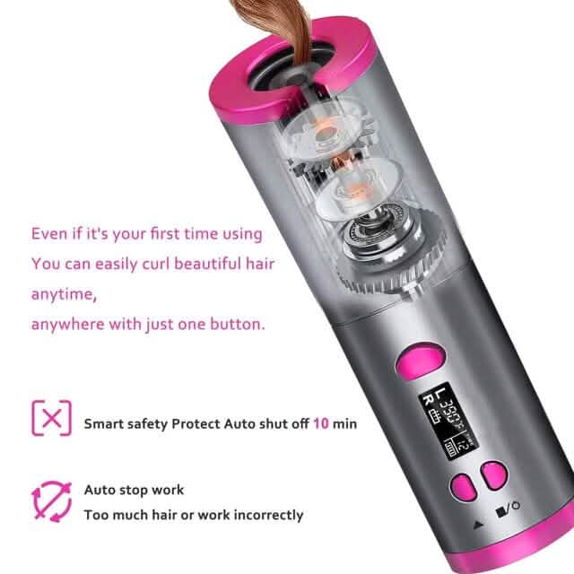 Unbound Cordless Automatic Hair Curler Beauty & Personal Care - DailySale