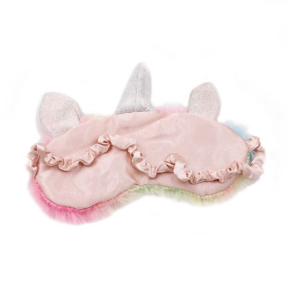 Unicorn Plush Slippers and Eye Mask Set Women's Clothing - DailySale
