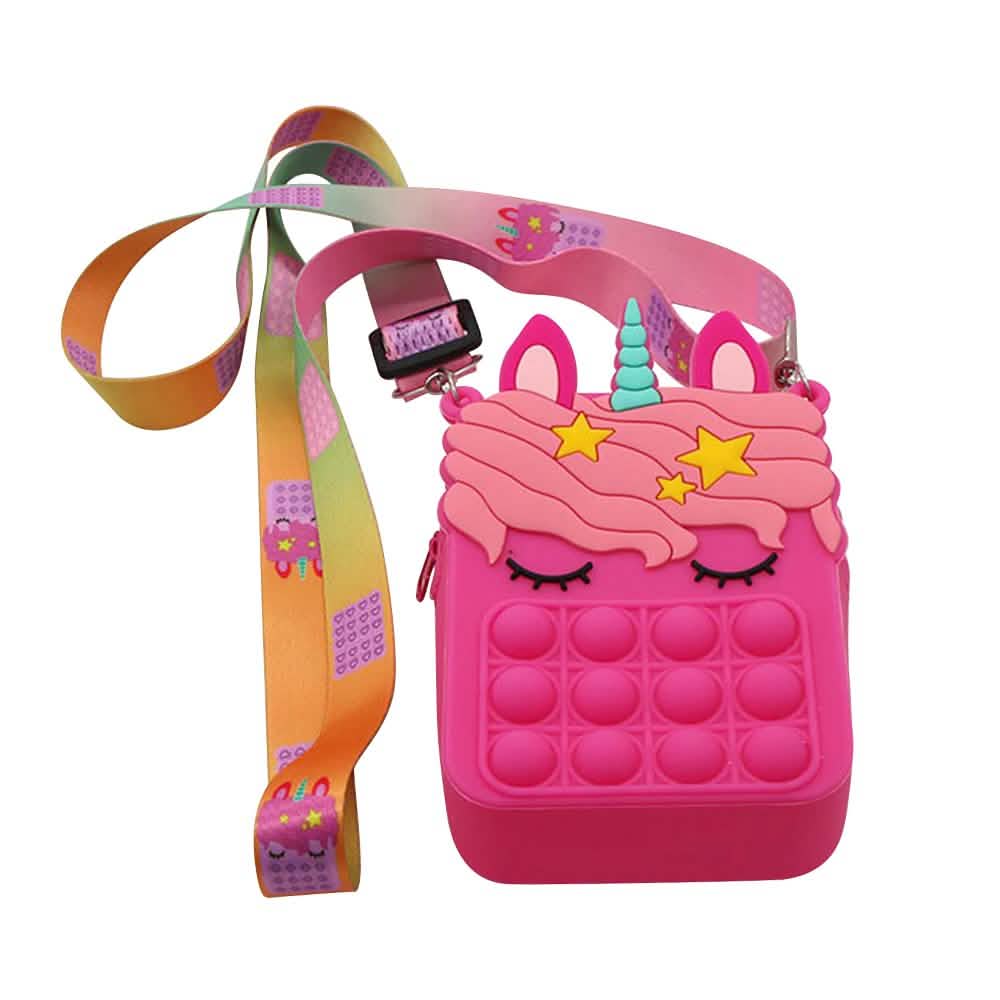 Unicorn Push POP Bag Bags & Travel Fuchsia - DailySale