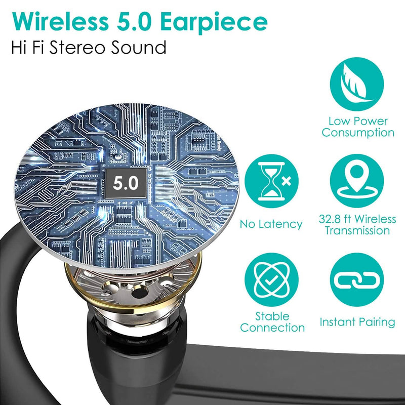 Unilateral V5.0 Wireless in-Ear Headset with Hook Headphones & Audio - DailySale