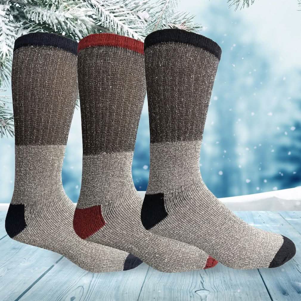 Unisex Insulated Thermal Cotton Cold Weather Crew Socks Women's Apparel - DailySale