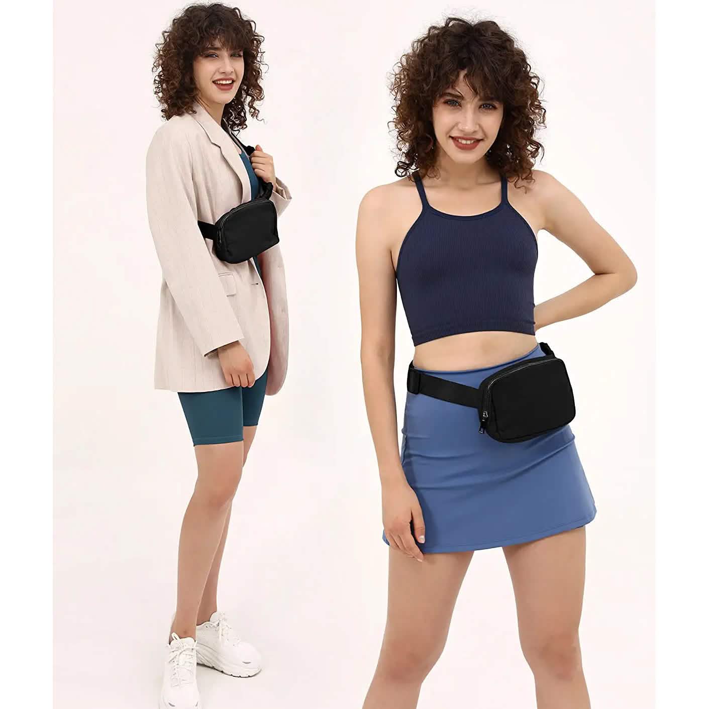 Unisex Mini Belt Bag with Adjustable Straps Small Belt Bag Bags & Travel - DailySale