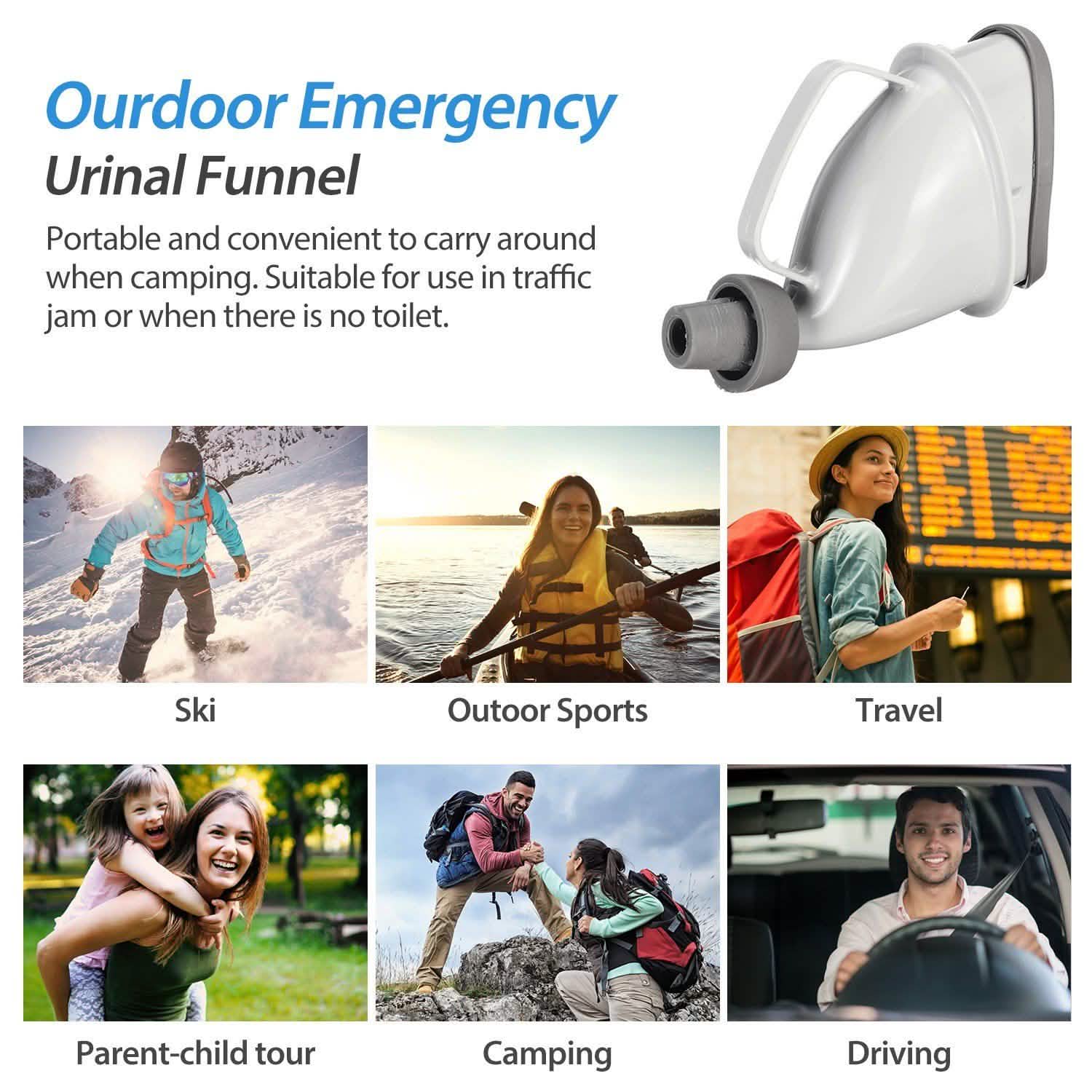 Unisex Potty Pee Funnel Adult Emergency Urinal Device Sports & Outdoors - DailySale