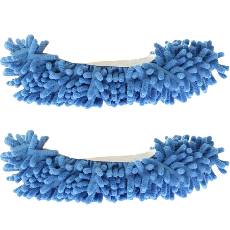 Unisex Super-Fun Machine-Washable Mop Slippers Home Essentials Blue - DailySale