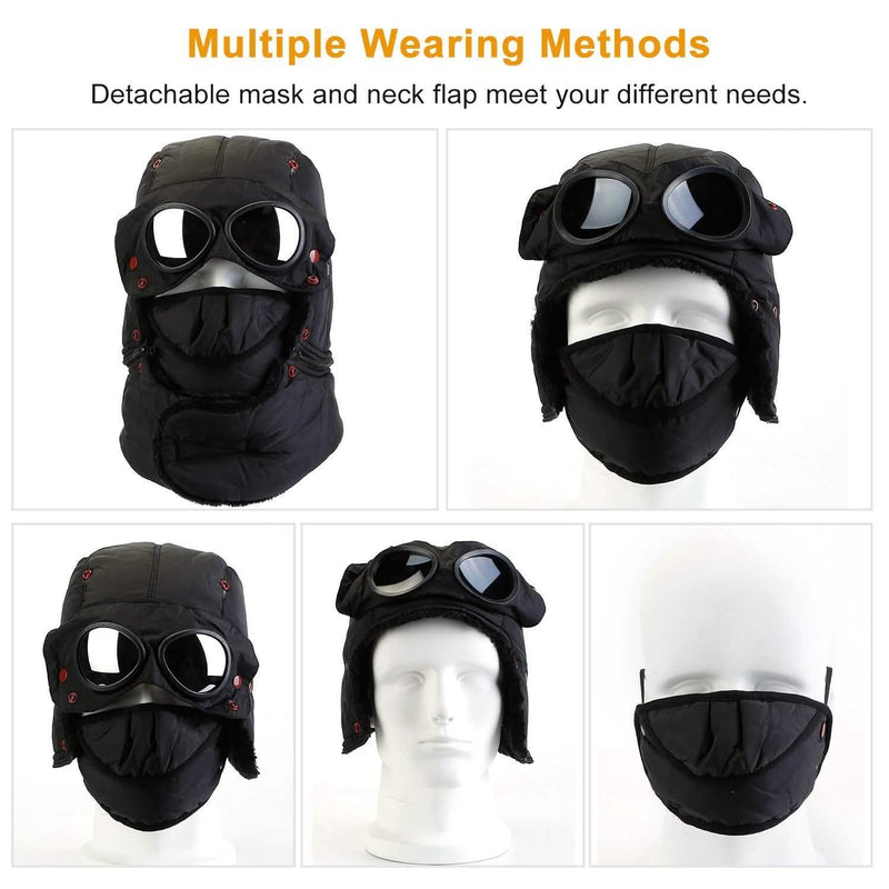 Unisex Thermal Winter Goggles Hat Sports & Outdoors - DailySale