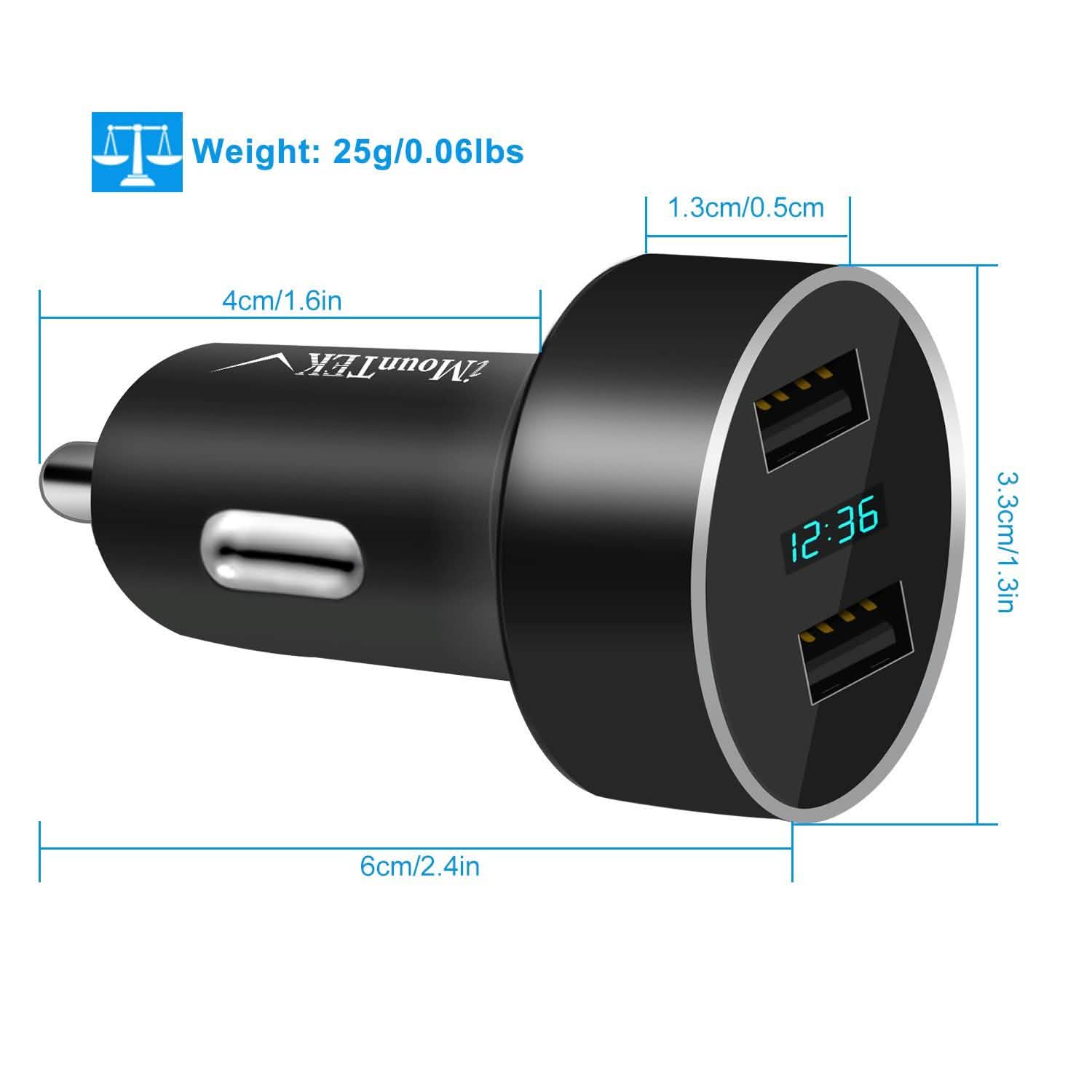 Universal 15W/3.1A Dual USB Car Charger Automotive - DailySale
