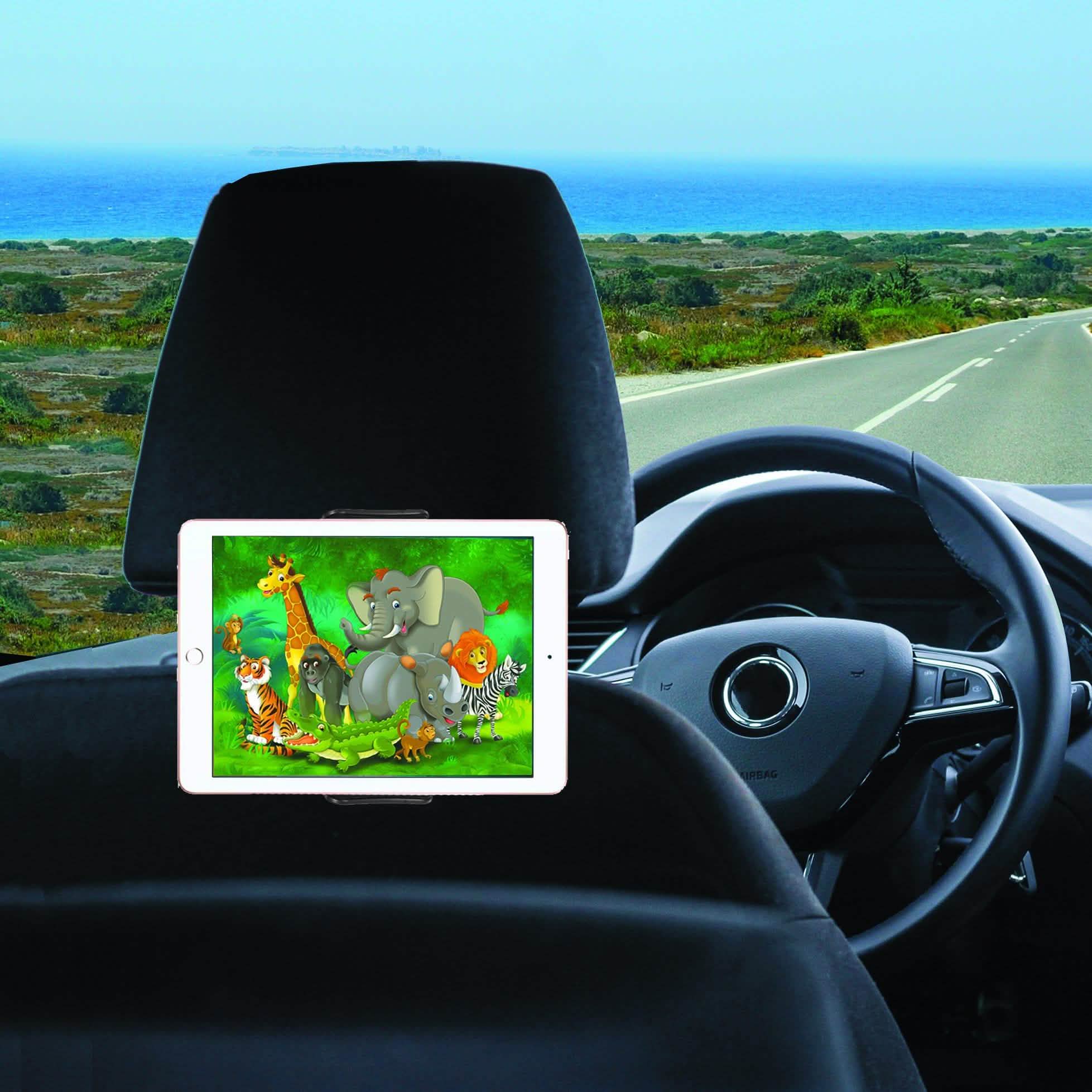 Universal Adjustable Headrest Mount for Tablets & Smartphones Automotive - DailySale