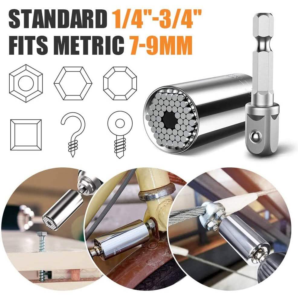 Universal Drill Socket Gadget Adapter Set Home Improvement - DailySale