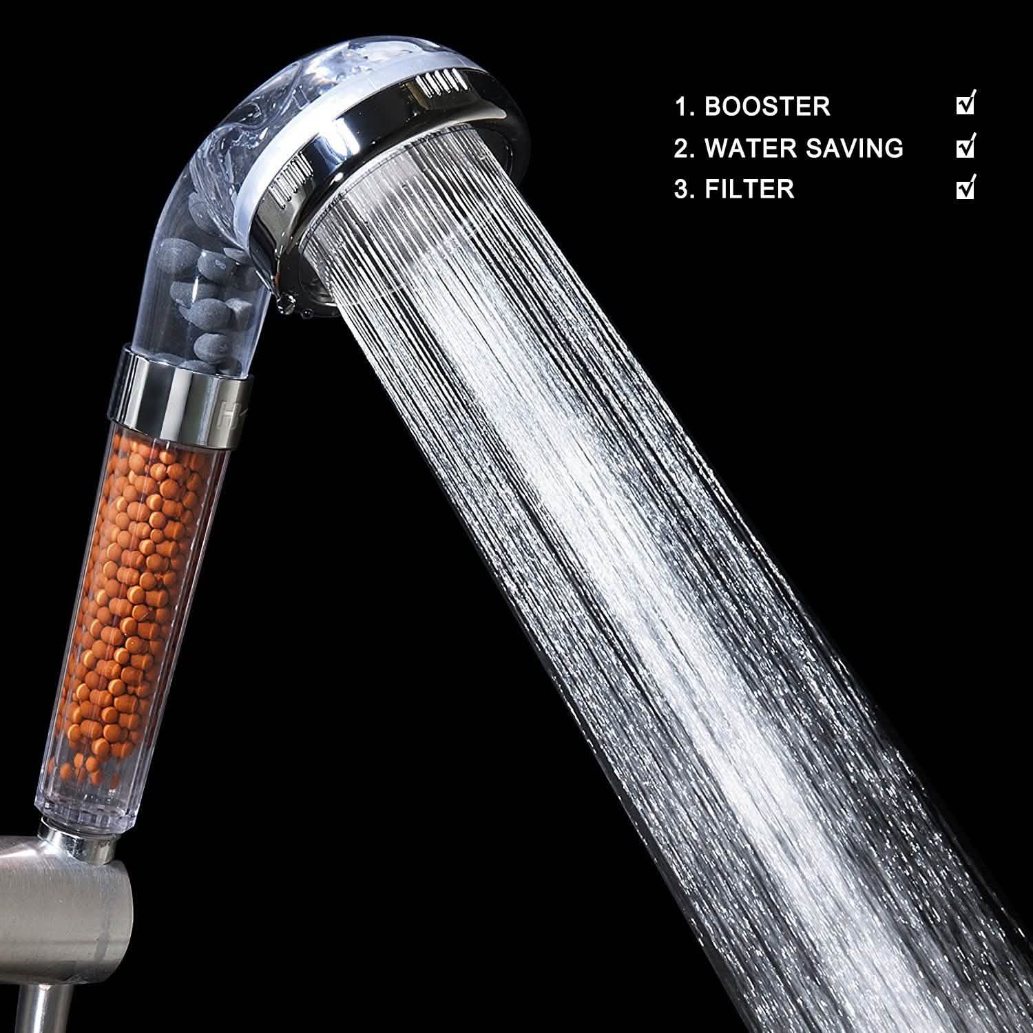 Universal High Pressure Water Filter Showerhead Ionic Handheld Filtration Spa Wellness & Fitness - DailySale