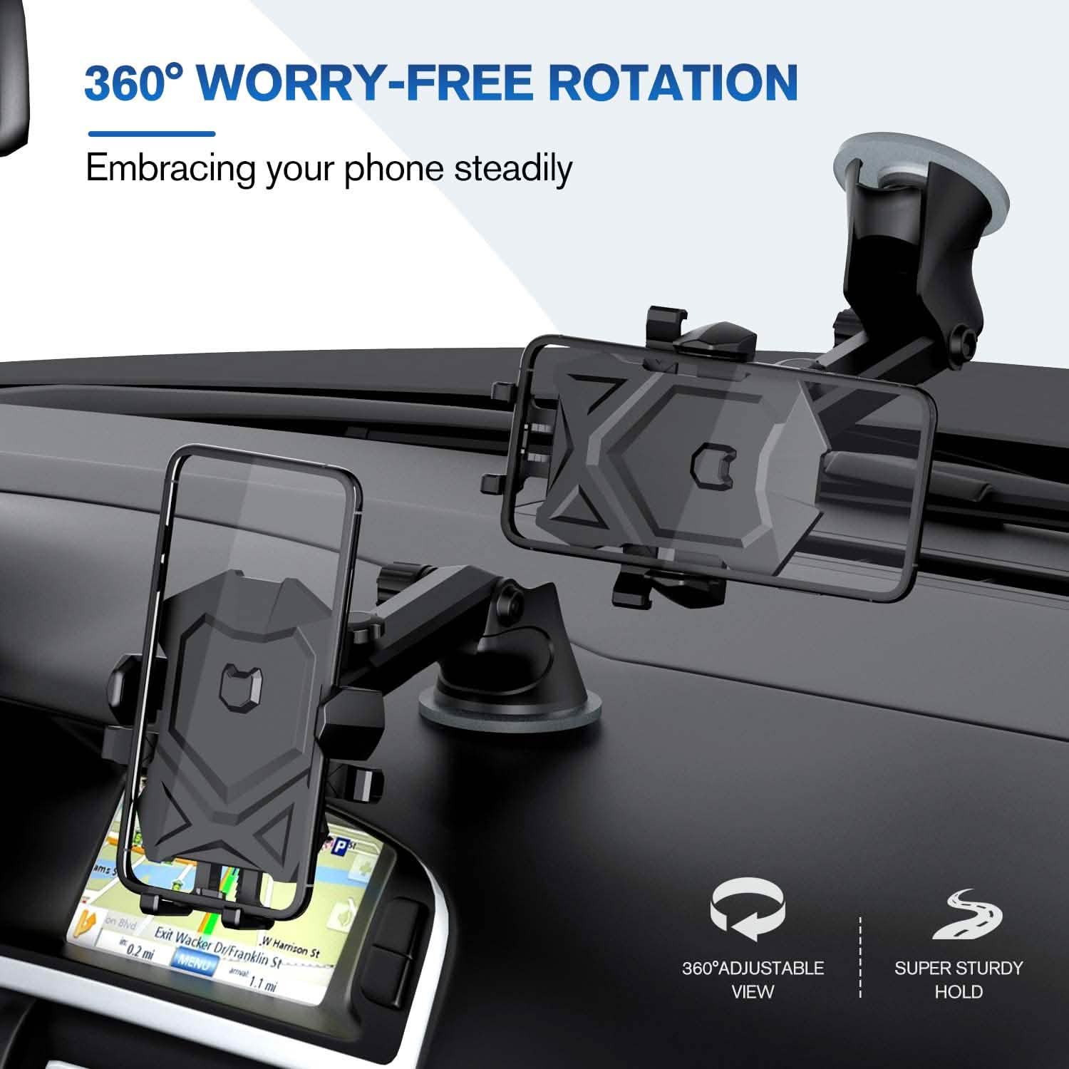 Universal Long Neck Car Mount Holder Automotive - DailySale