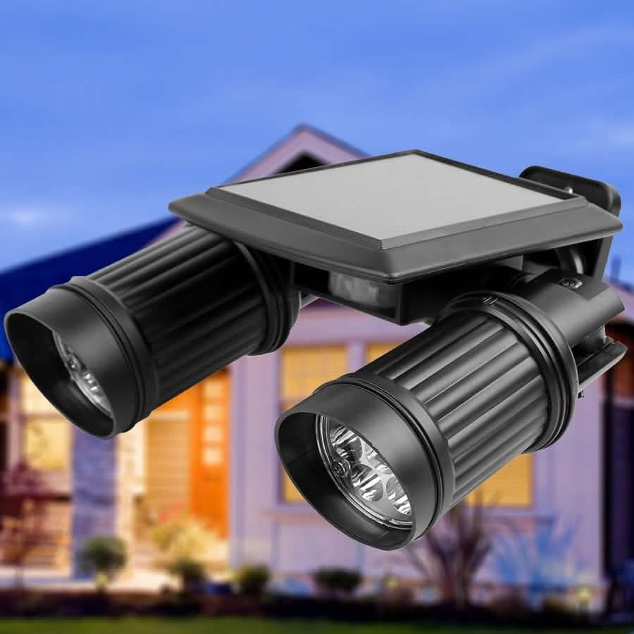 Solar Motion Sensor Twin Floodlight - DailySale, Inc
