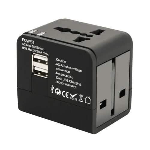 US EU UK AU Travel Universal Adapter USB Charger Type-C AC Wall Plug Converter Mobile Accessories - DailySale