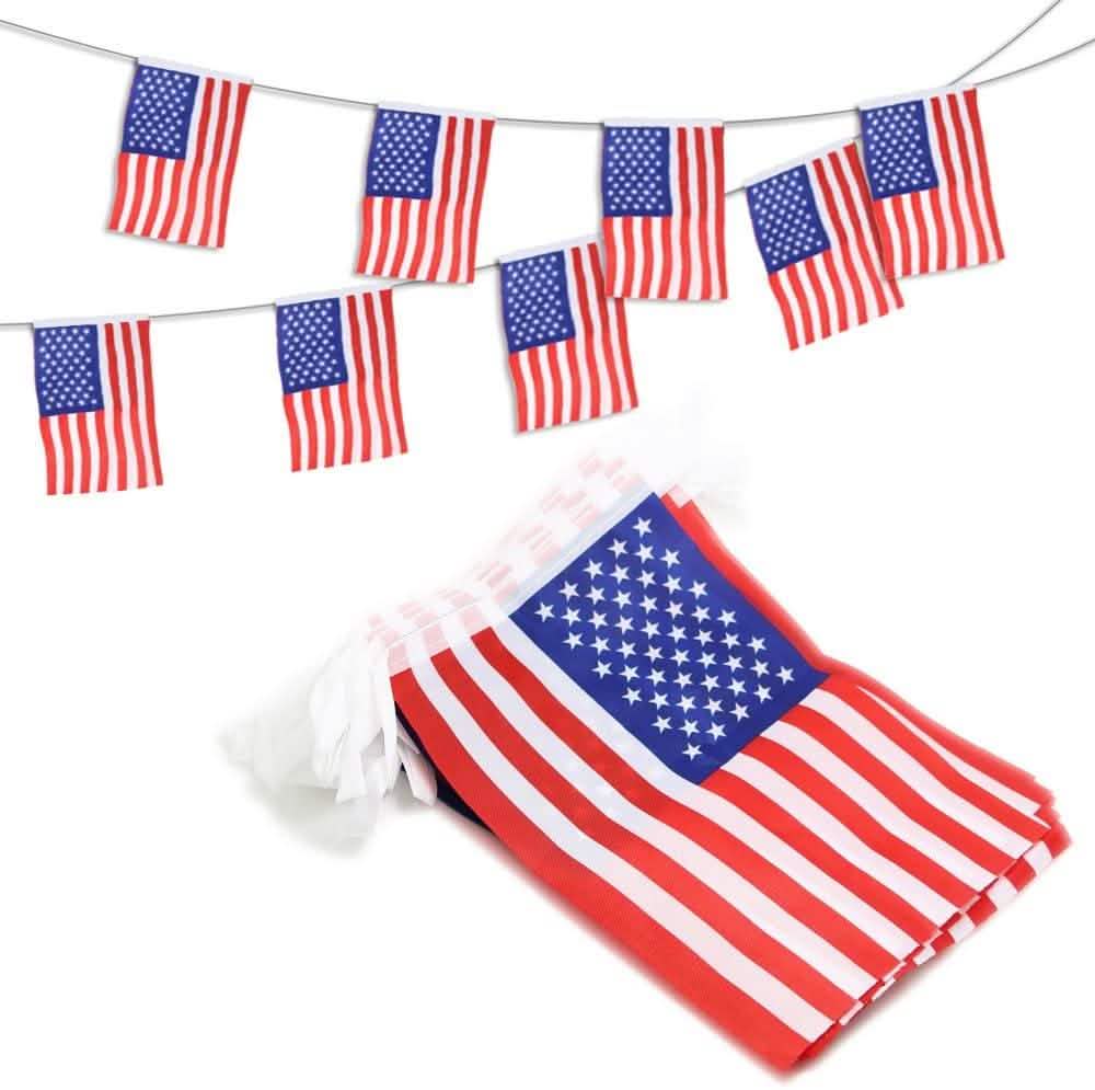 USA American String Pennant Banners Holiday Decor & Apparel - DailySale