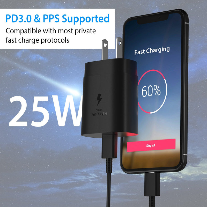 USB C Wall Charger 25W PD3.0 Mobile Accessories - DailySale