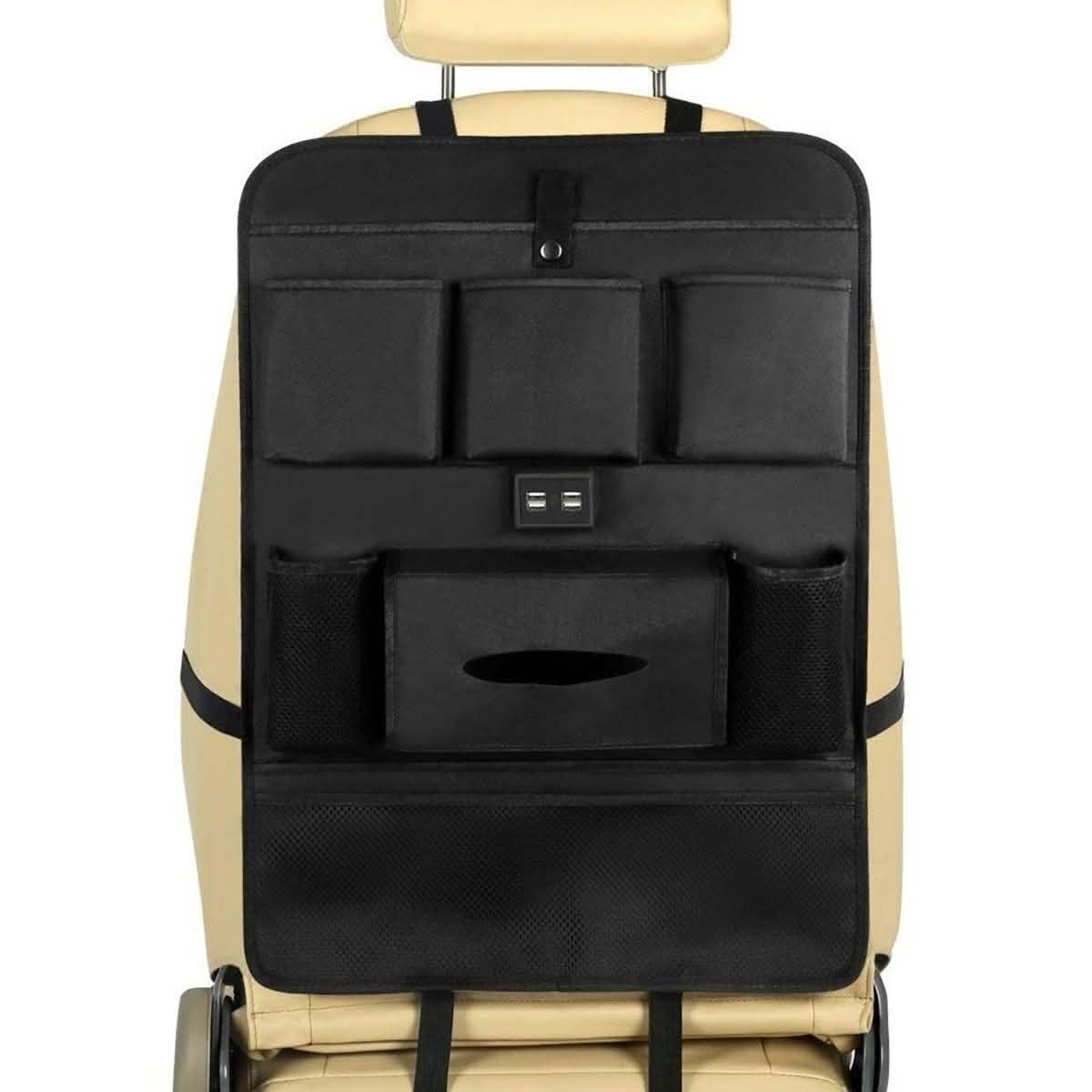 USB Car Phone Charger Back Seat Organizer Auto Accessories - DailySale