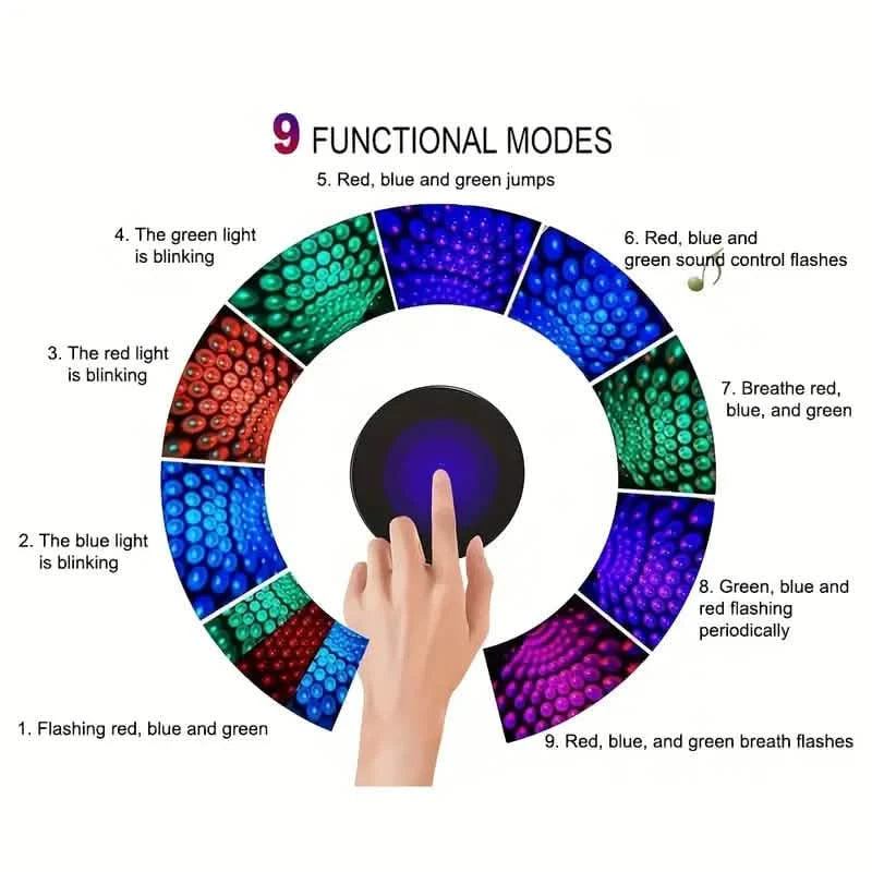 USB Music Rhythm Magic Stage Effect Projection Lamp Indoor Lighting - DailySale