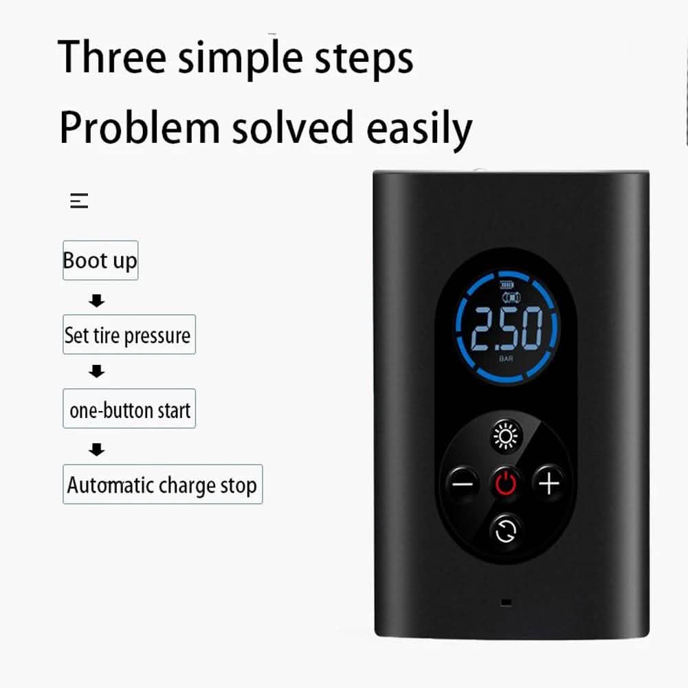 USB Rechargeable Intelligent Air Pump Car Portable Automotive - DailySale