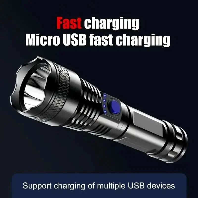 USB Rechargeable Strong Light Flashlight Sports & Outdoors - DailySale