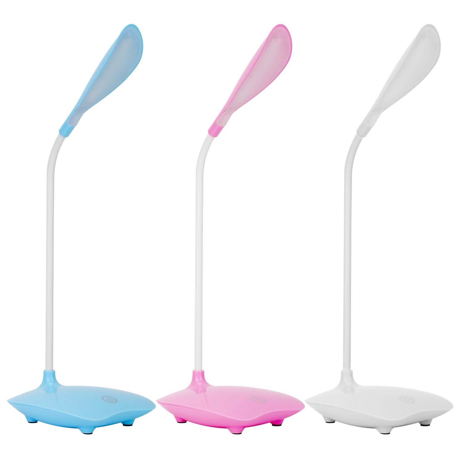 USB Rechargeable Table Lamp Dimmable LED Flexible Gooseneck Desk Light Indoor Lighting - DailySale