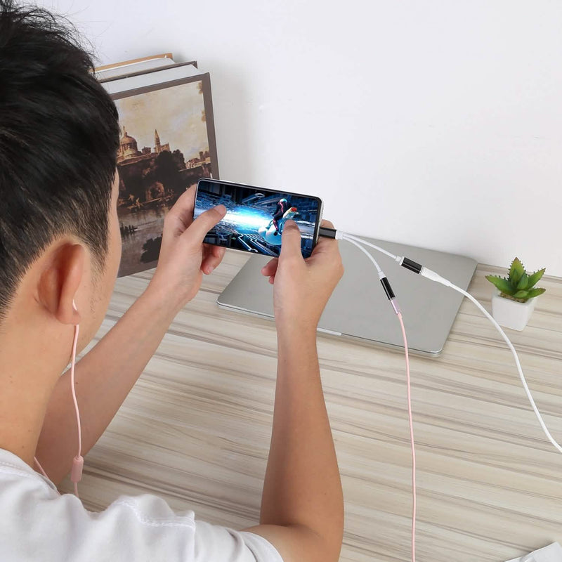 USB Type C to 3.5MM Aux Audio Charging Adapter Mobile Accessories - DailySale