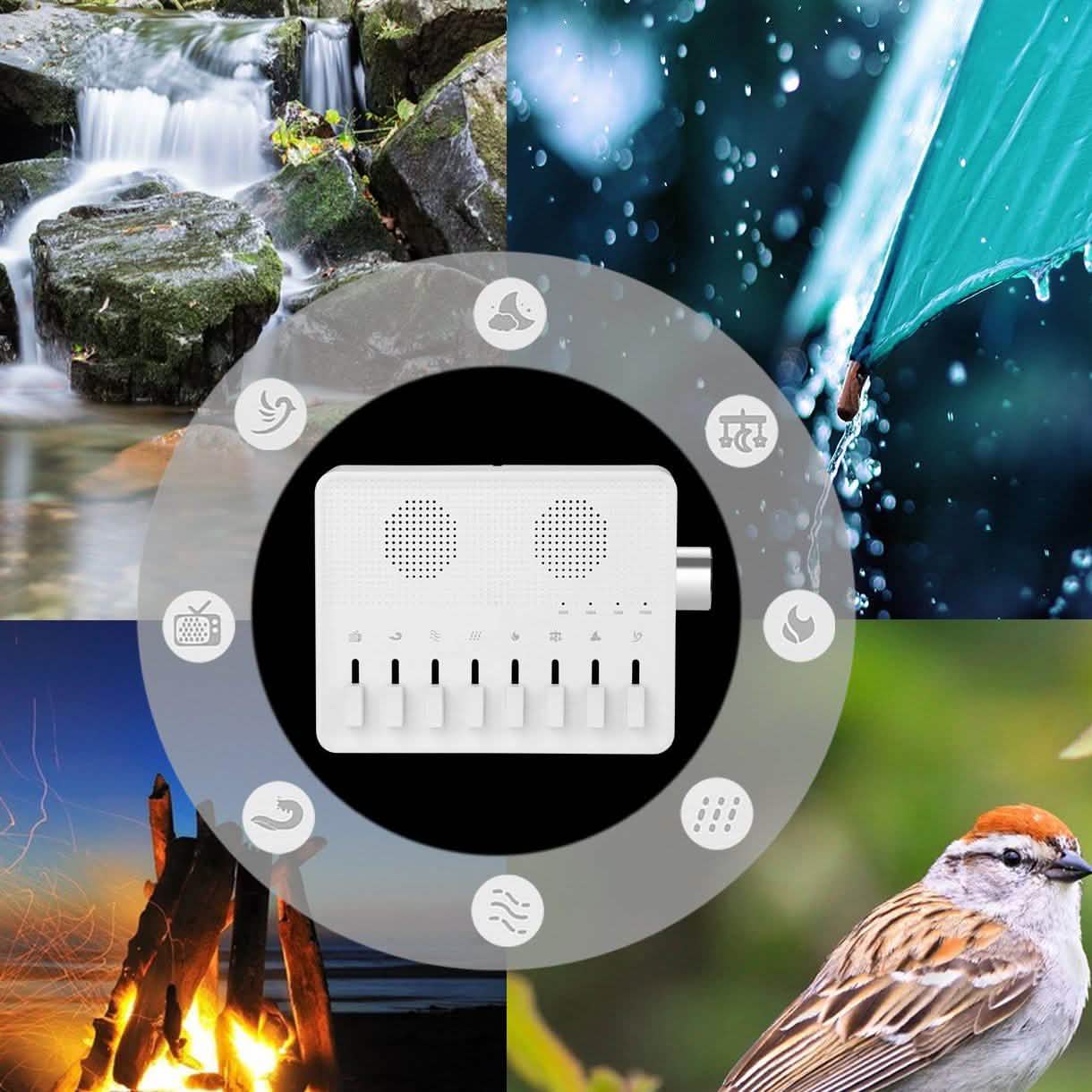 USB White Noise Maker Machine Sleep Therapy Wellness & Fitness - DailySale