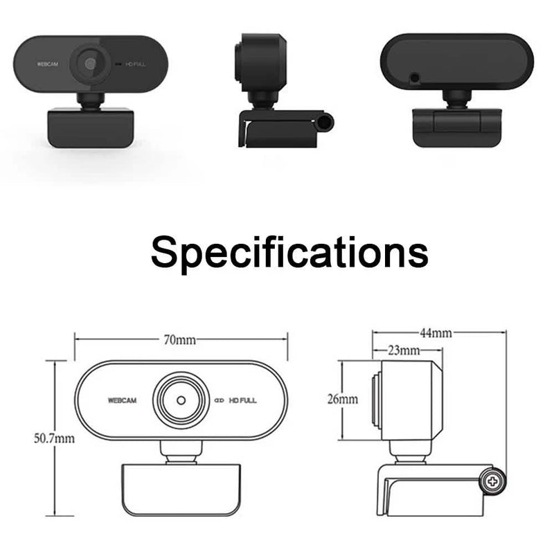 USB2.0 1080P FHD Webcam Computer Accessories - DailySale