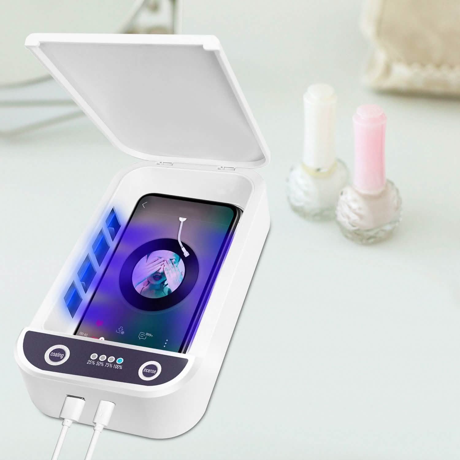 UV Light Phone Disinfection Box with Aromatherapy Function Mobile Accessories - DailySale