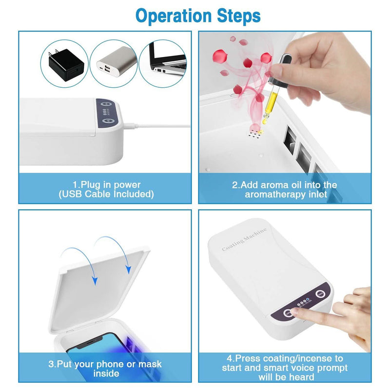 UV Light Phone Disinfection Box with Aromatherapy Function Mobile Accessories - DailySale
