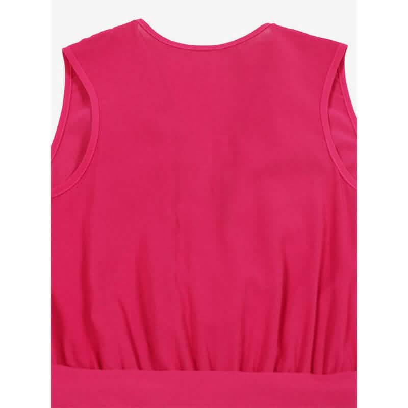 V-Neck Sleeveless Straight Summer Jumpsuit Women's Dresses - DailySale