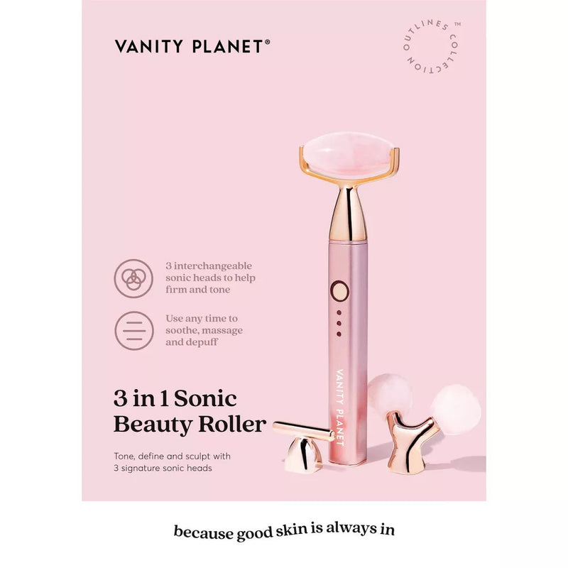 Vanity Planet 3-in-1 Sonic Beauty Face Roller Beauty & Personal Care - DailySale