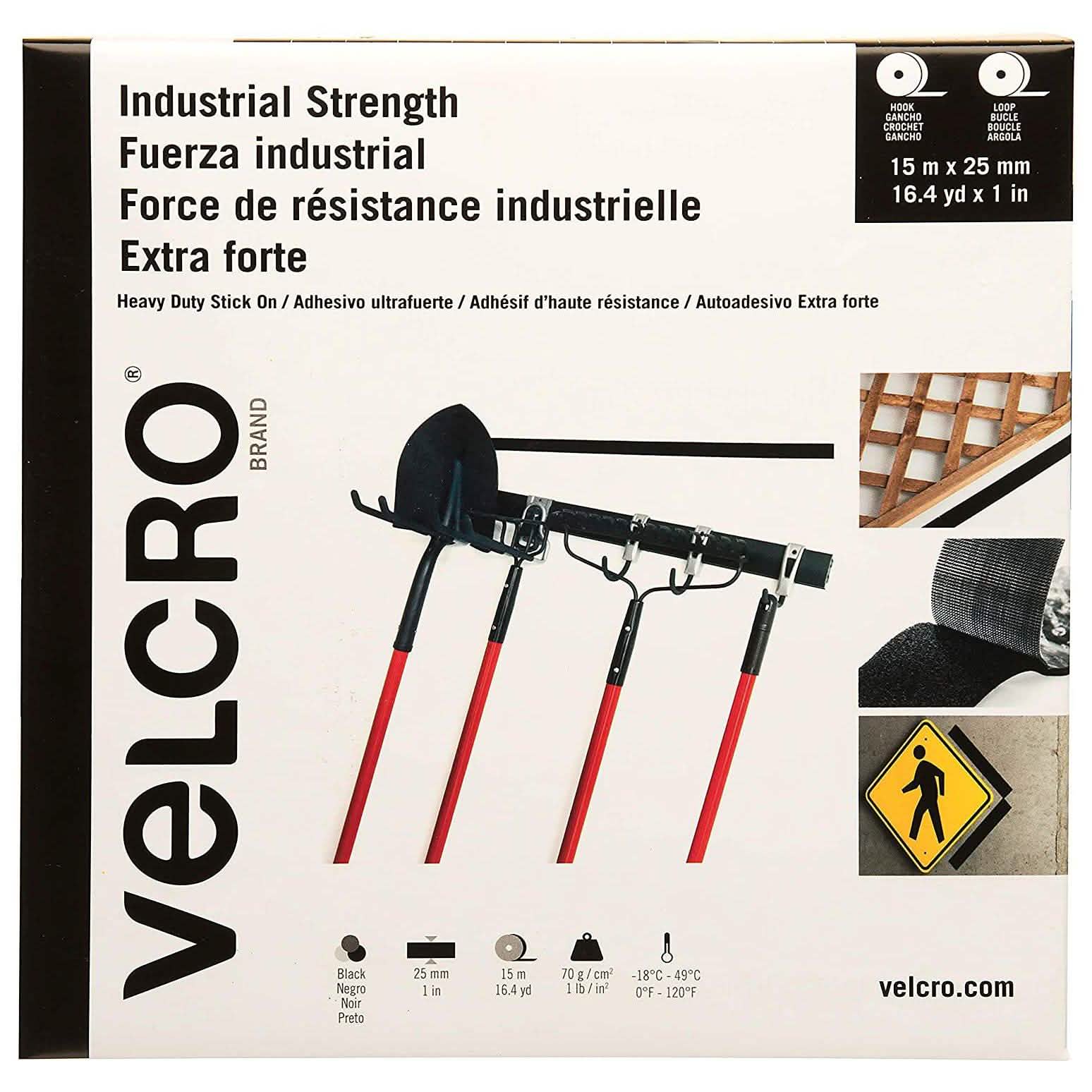 Velcro Brand Industrial Strength Tape Everything Else Black - DailySale