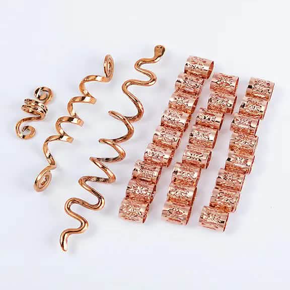 Vintage Ethnic Dreadlocks Hair Clip Irish Hair Accessories Beauty & Personal Care Rose Gold - DailySale