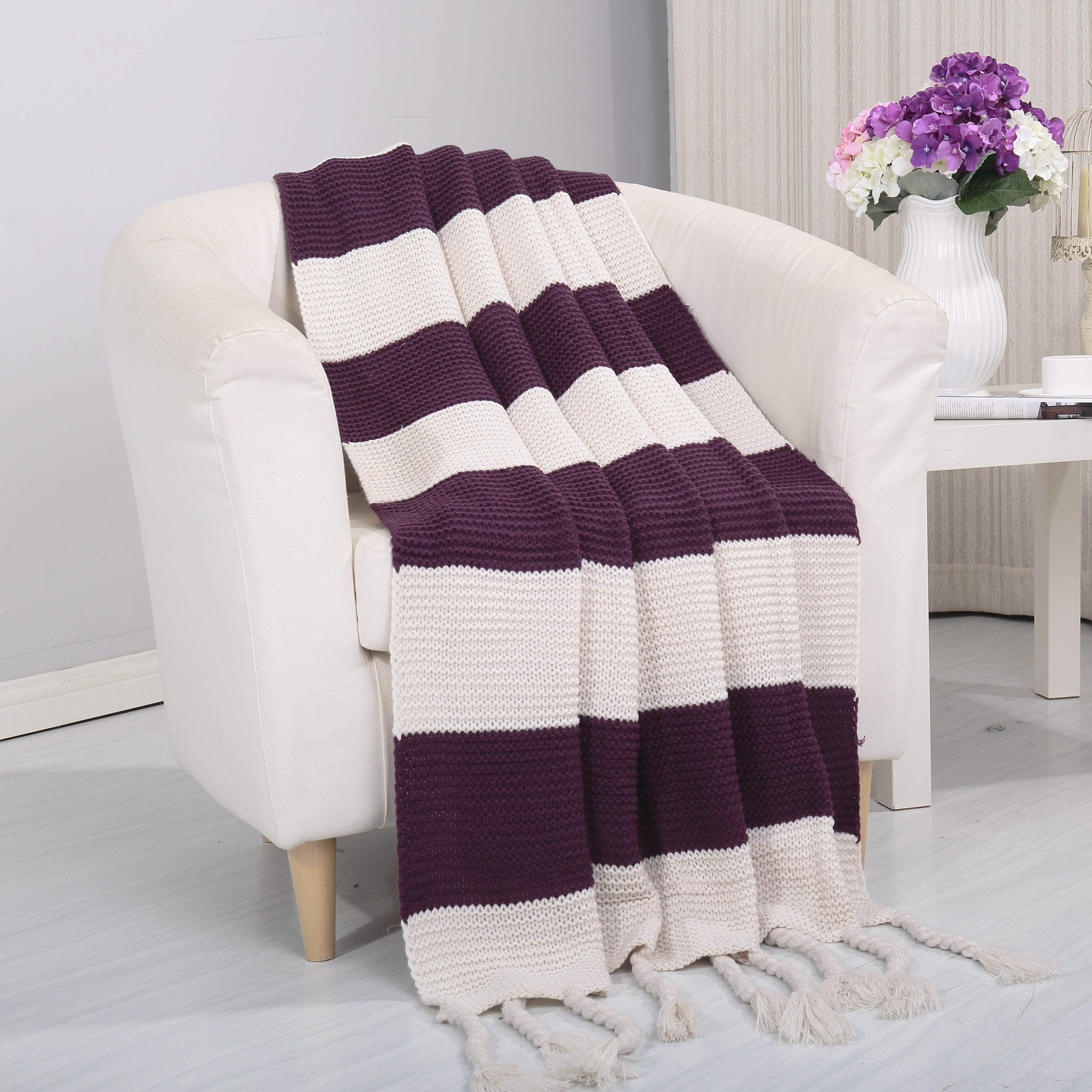 Vintage Pietra Soft Blanket Bed & Bath Vintage Purple - DailySale